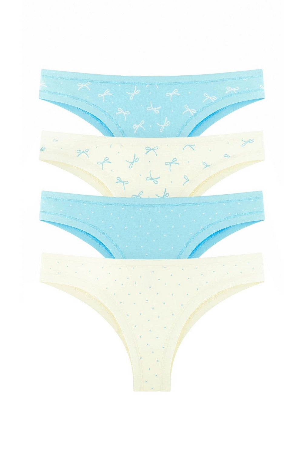 Трусики бразилиана с принтом 2202-20 (4 шт.) 320/321/322/323