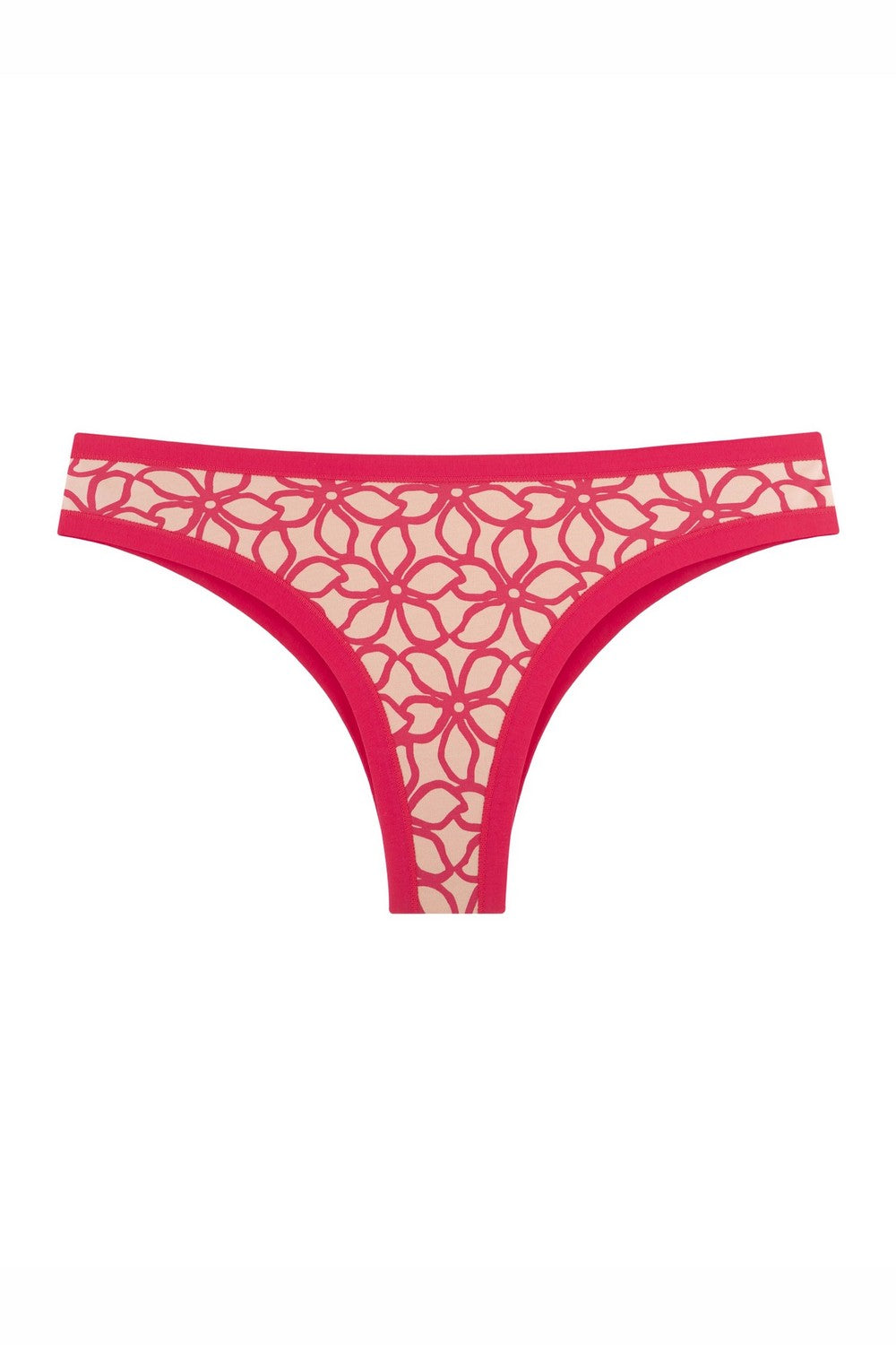 Трусики бразилиана с принтом 2202-20/541 fuchsia