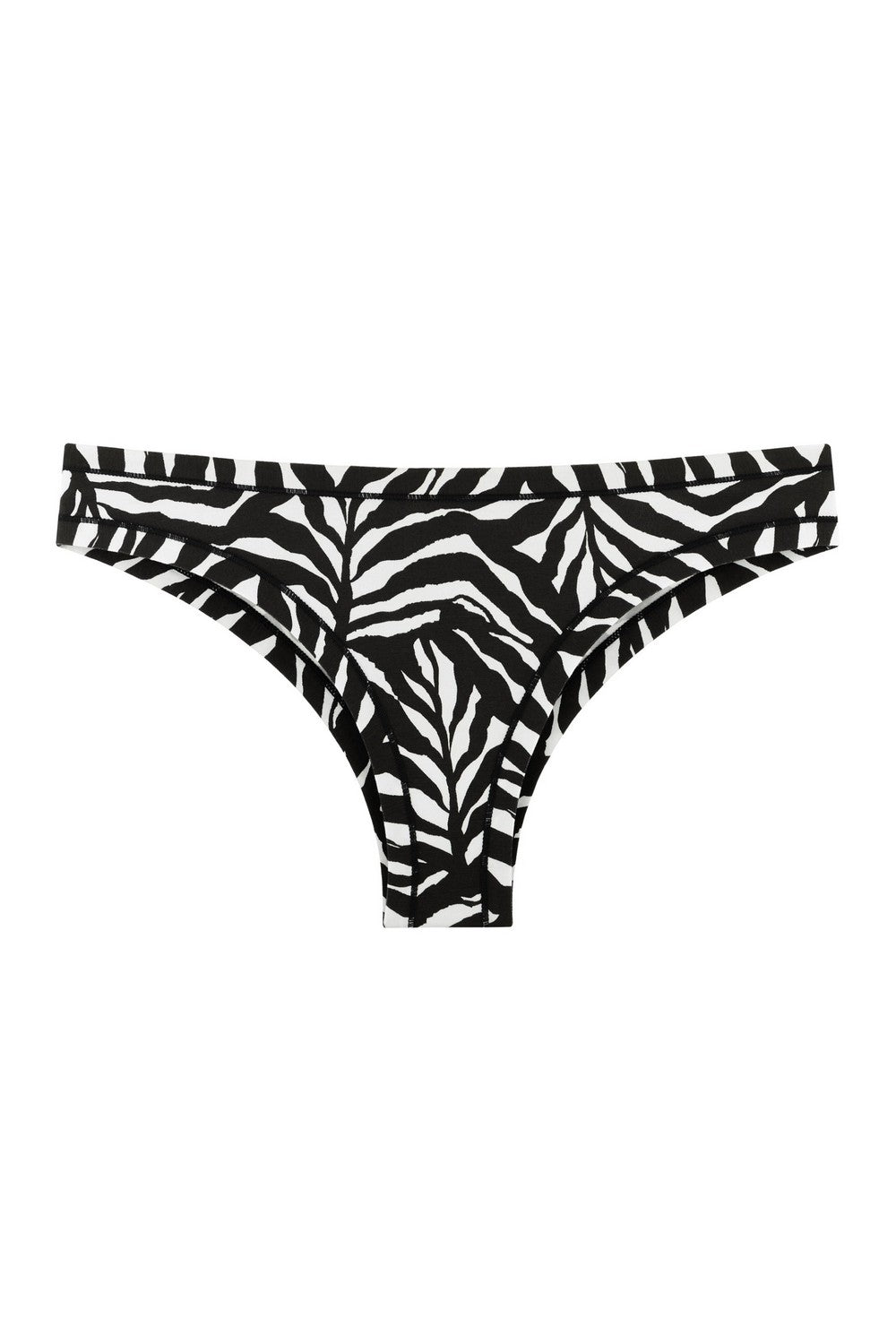 Трусики бразилиана с принтом 2202-20/994 black/white