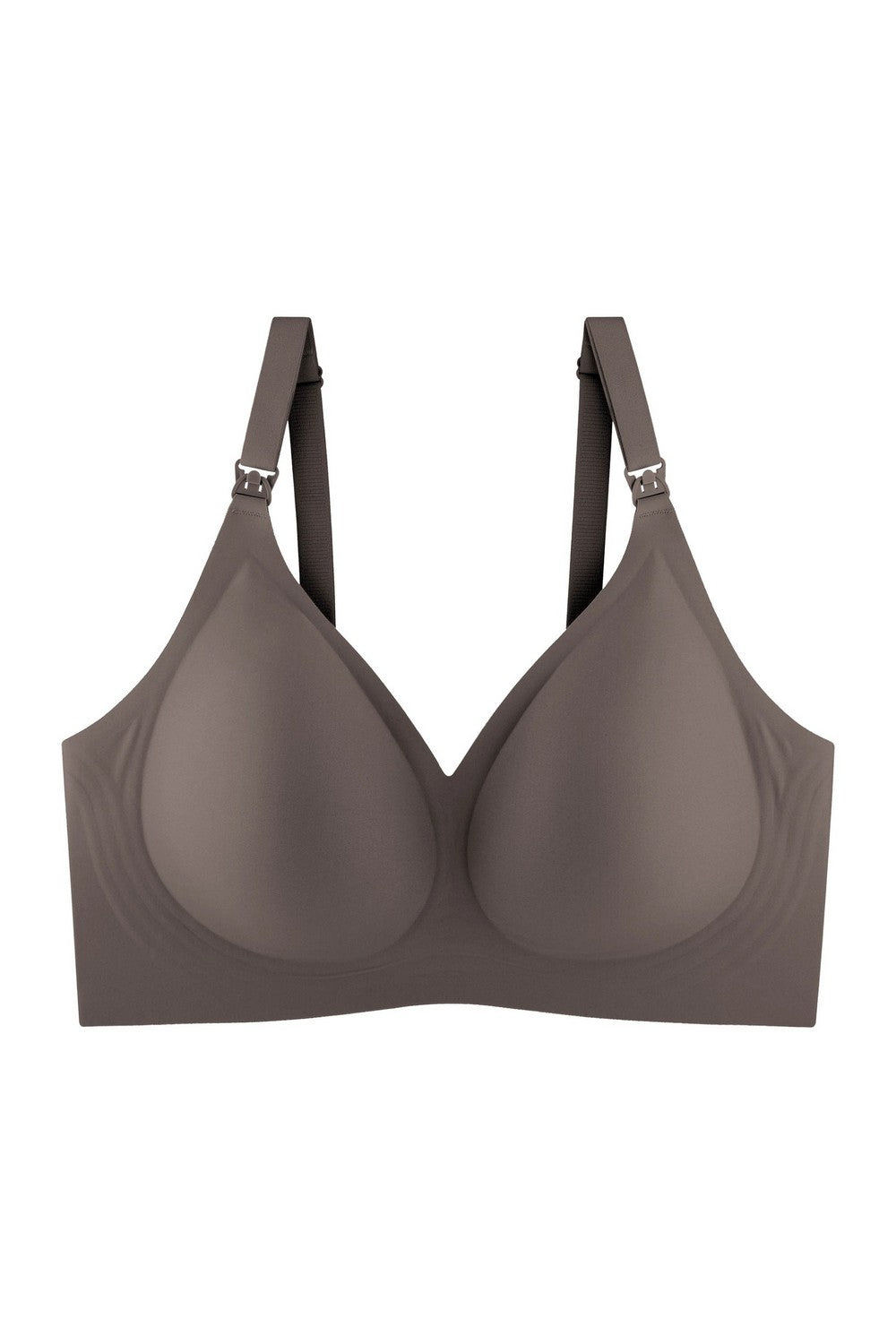 Гладкий бюстгальтер для кормления 7092-076 coffee
