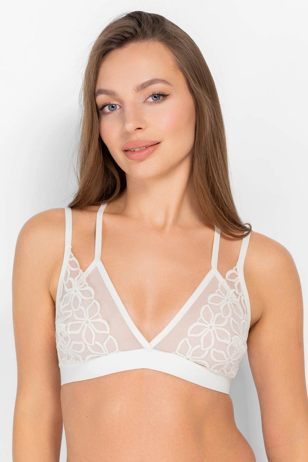 Бралет из микросетки 8181-051 champagne