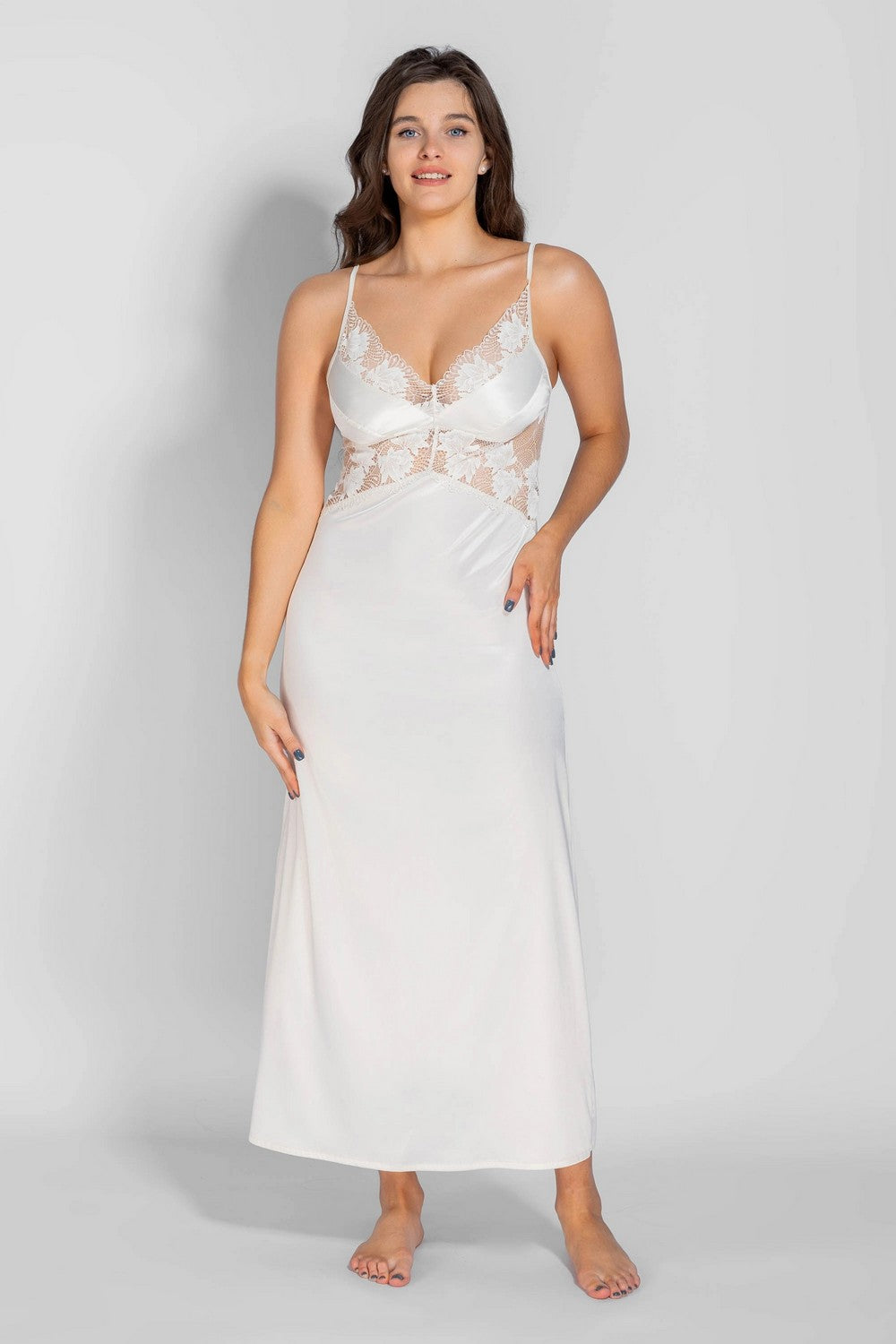 Ночная сорочка из сатина 8183-6083 champagne