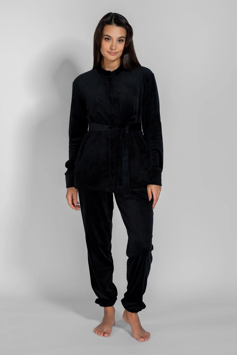 Домашний комплект из велюра 8183-6218-8 black