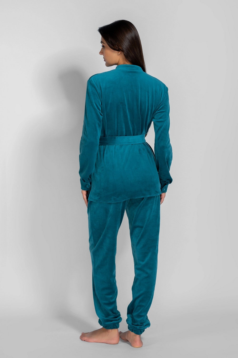 Домашній комплект з велюру 8183-6218-8 emerald