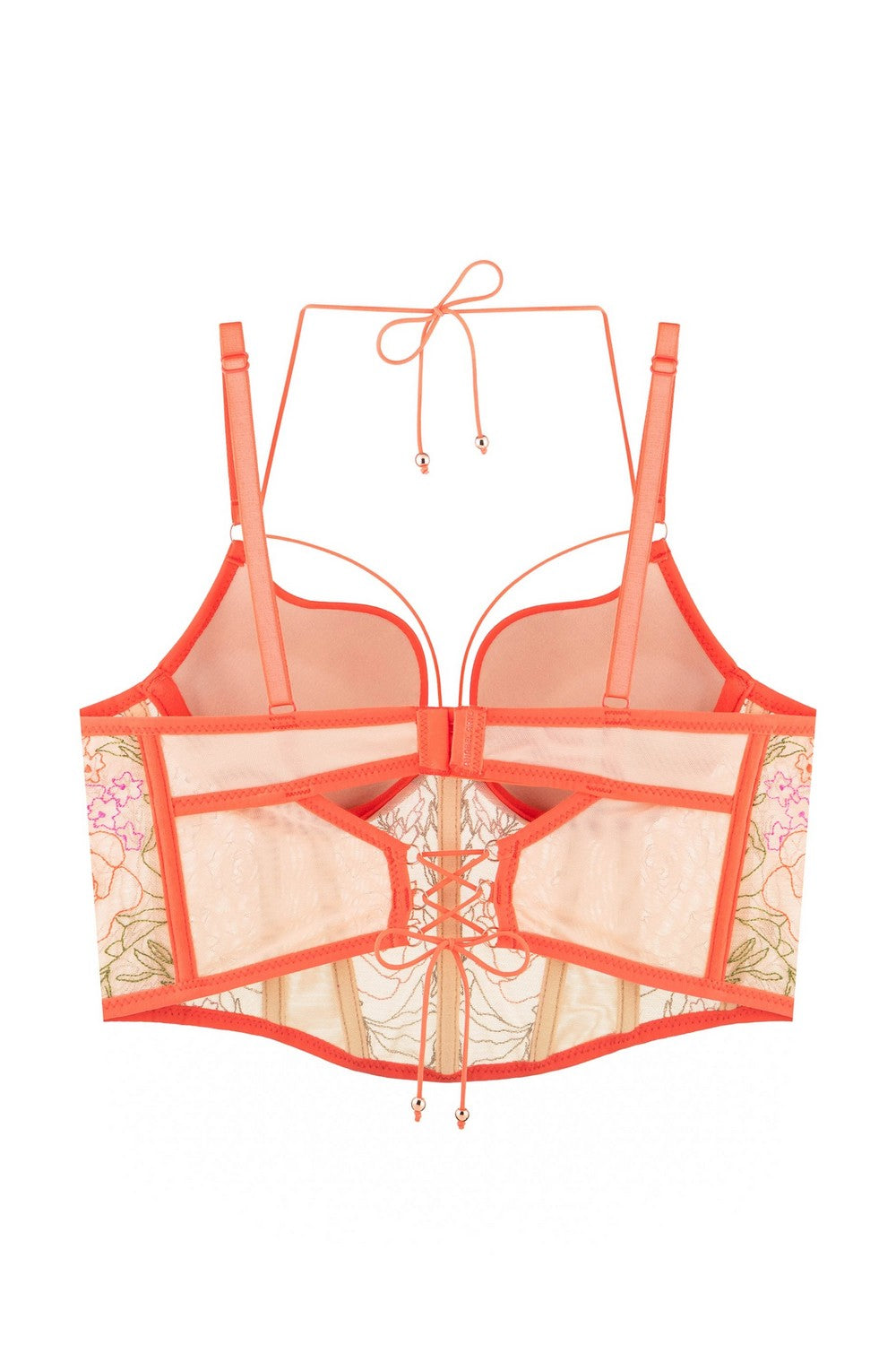 Корсетный бюстье с пуш-ап 8184-502 coral