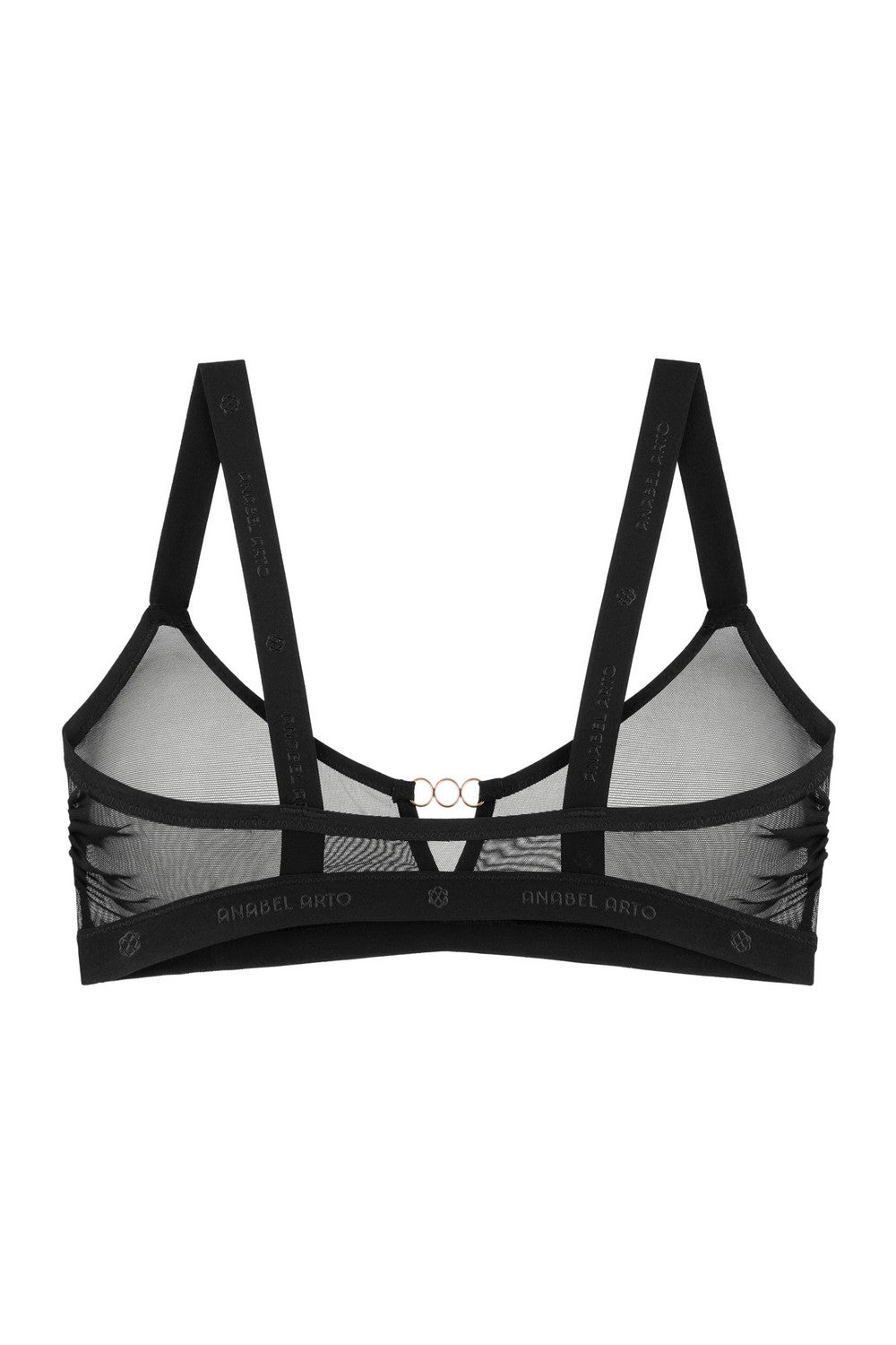 Бра-топ из микросетки 8185-048 black