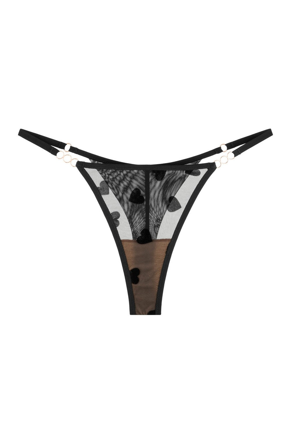 Трусики стринги из микросетки 8185-12 black