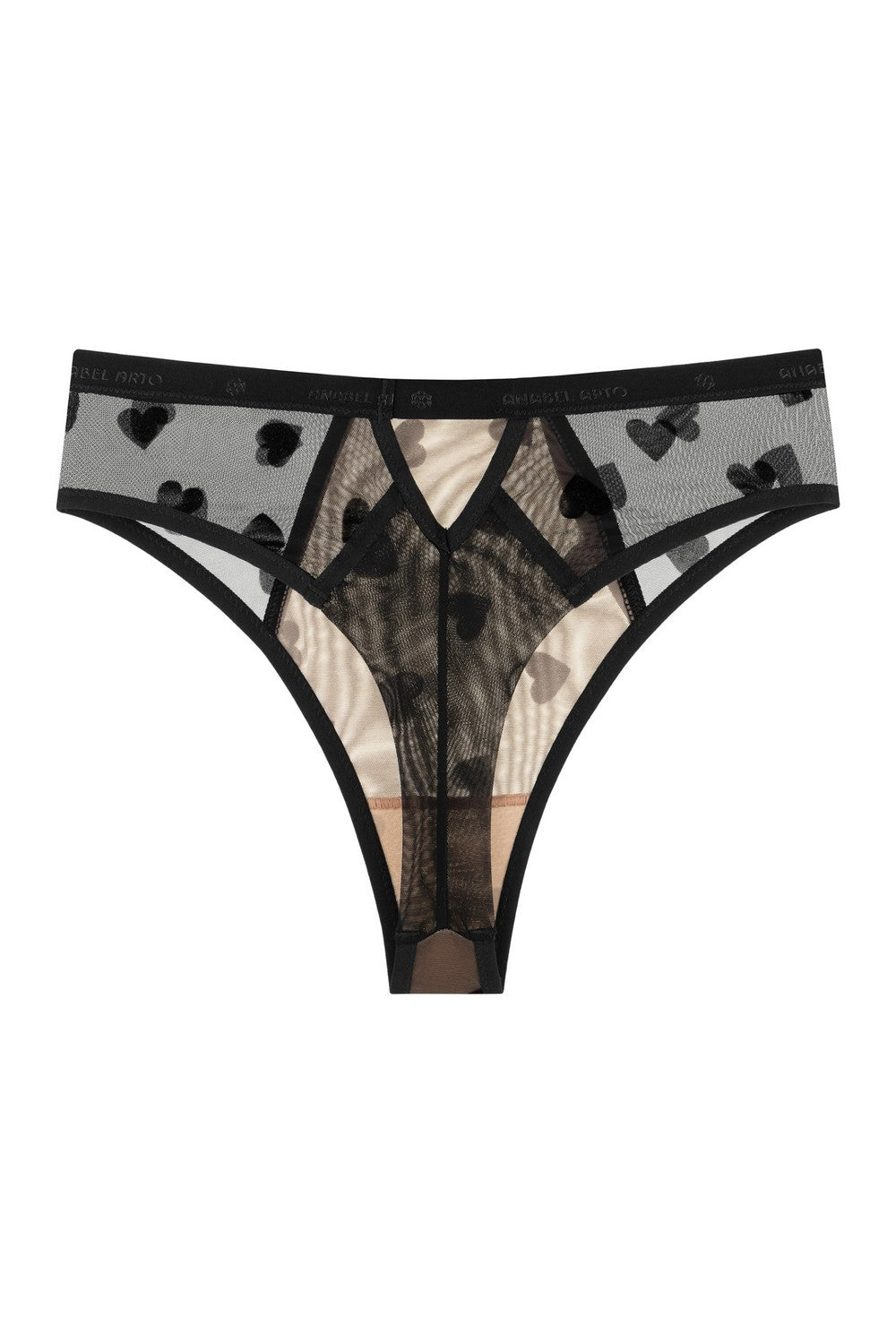 Высокие трусики стринги 8185-15 black