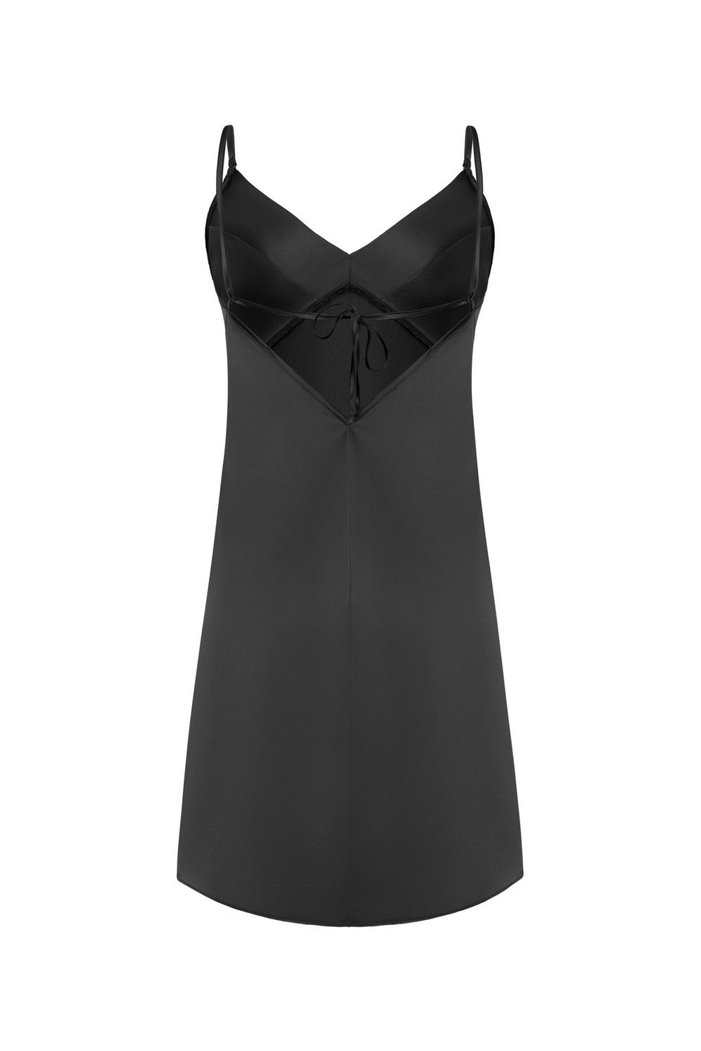 Нічна сорочка із сатину 8185-6095 black