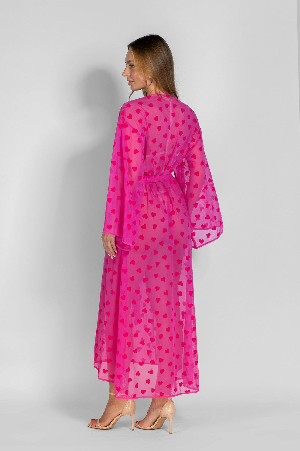 Халат из микросетки 8185-6755-1 28 fuchsia