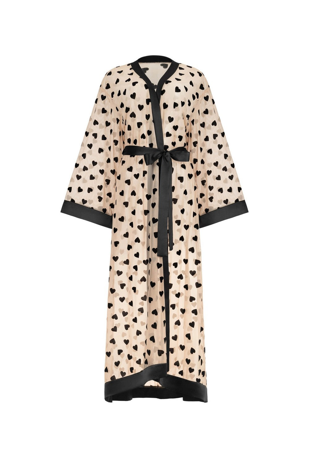 Халат из микросетки 8185-6755 beige