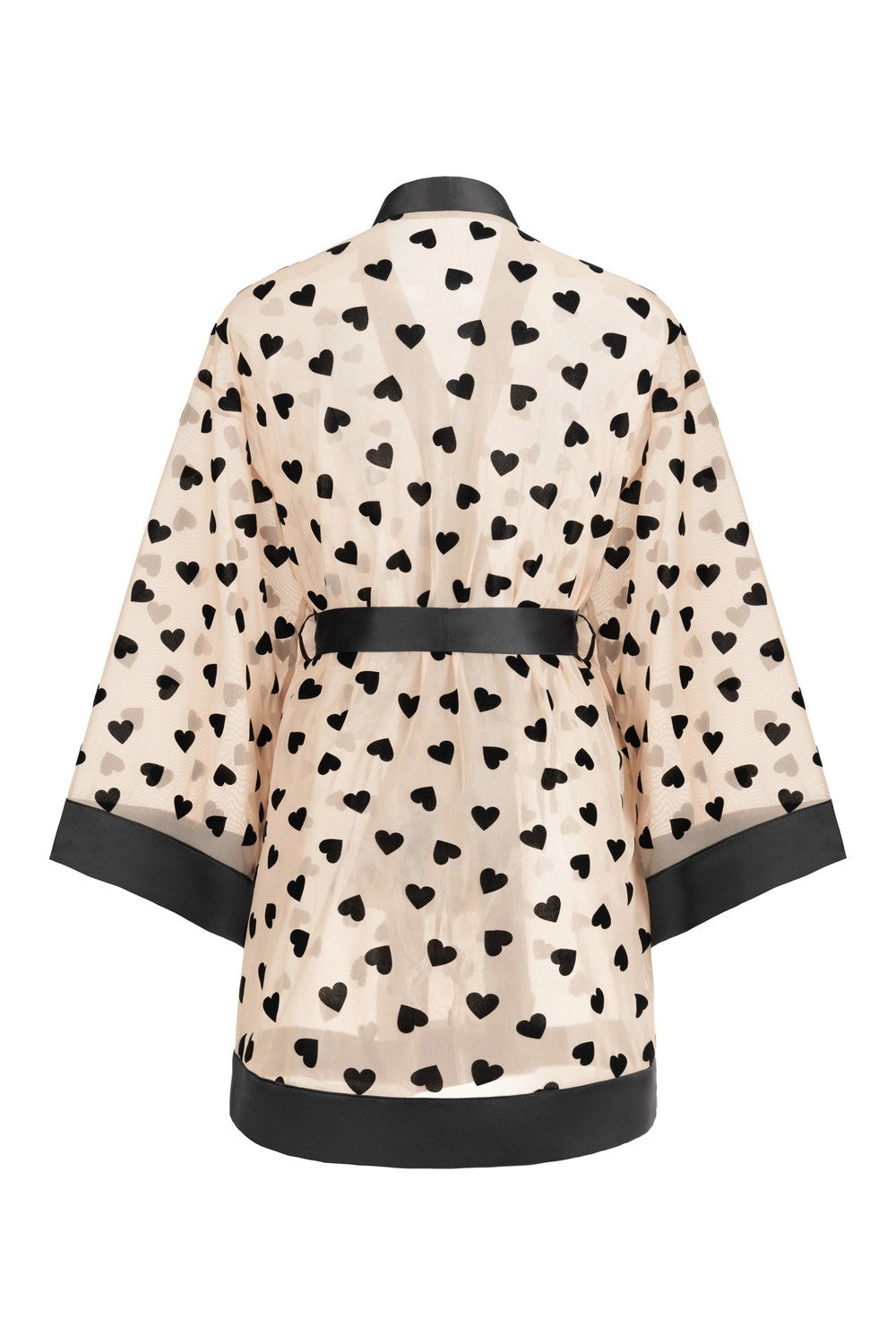 Халат-кімоно з мікросітки 8185-6773 beige