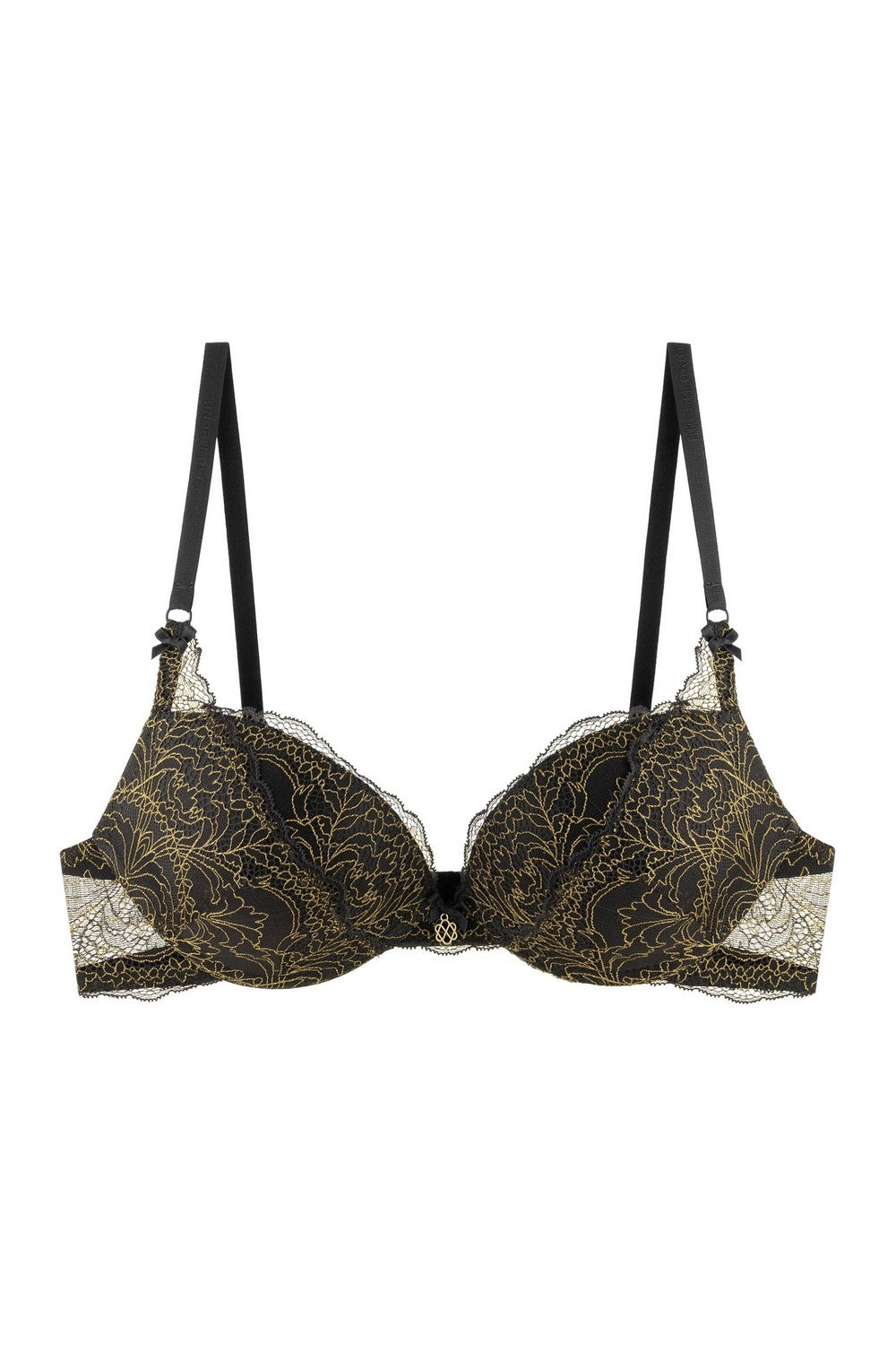 Кружевной бюстгальтер пуш-ап 8187-003 black