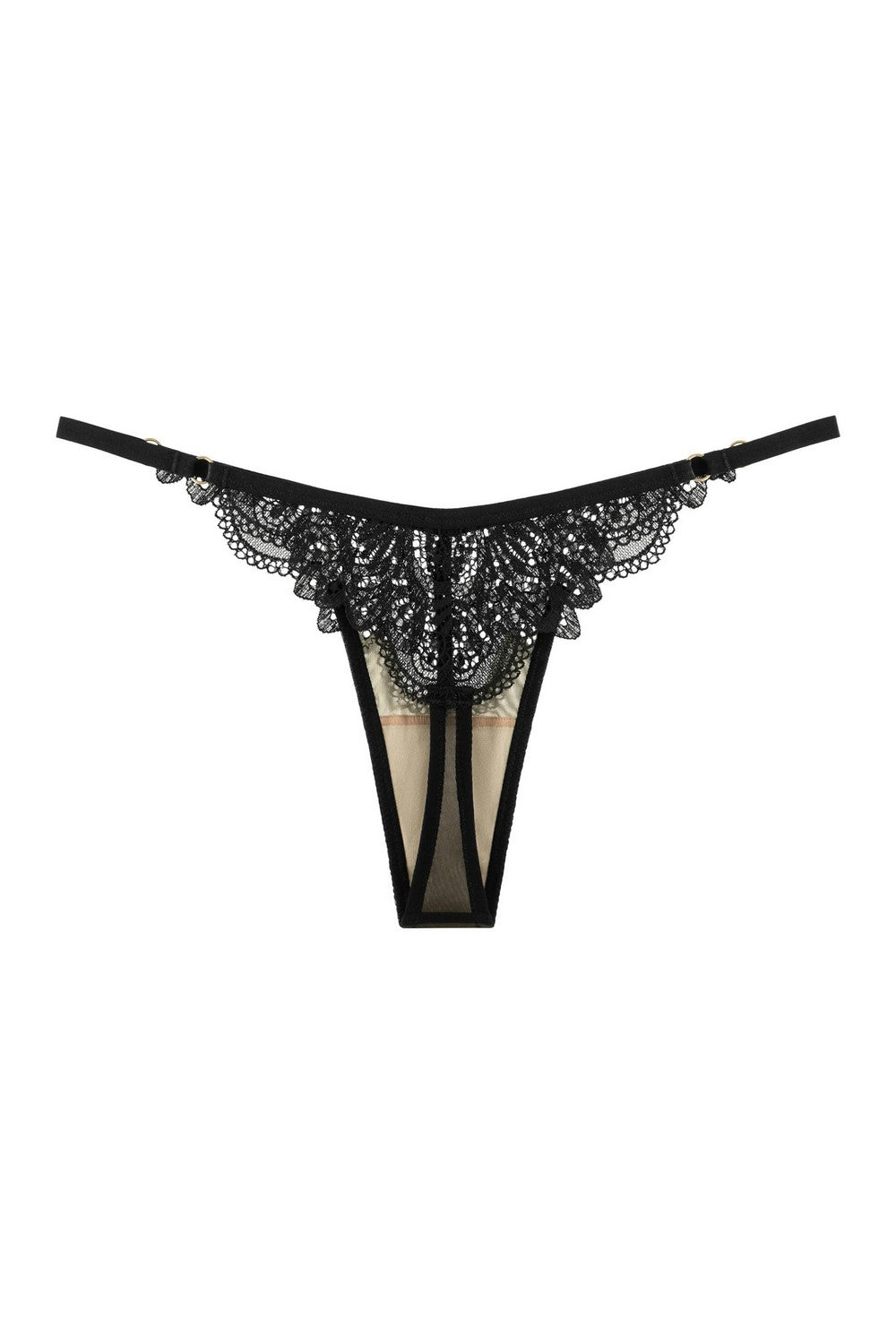 Стрінги з тонкими боковинками 8189-14 black