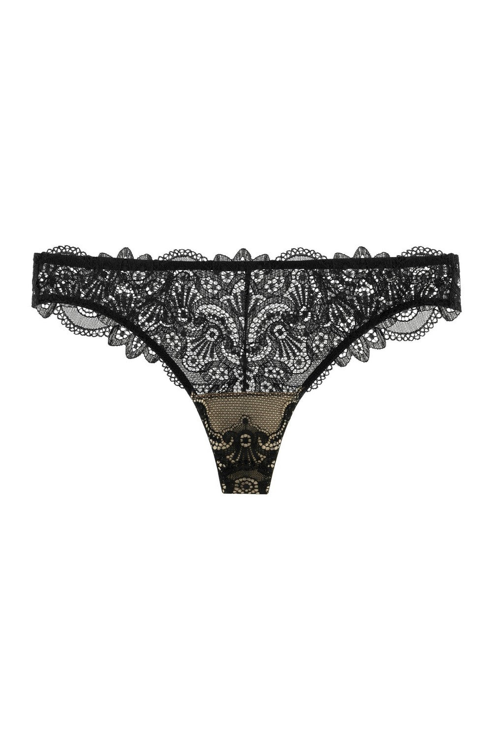 Трусики бразиліана з мережива 8189-20 black