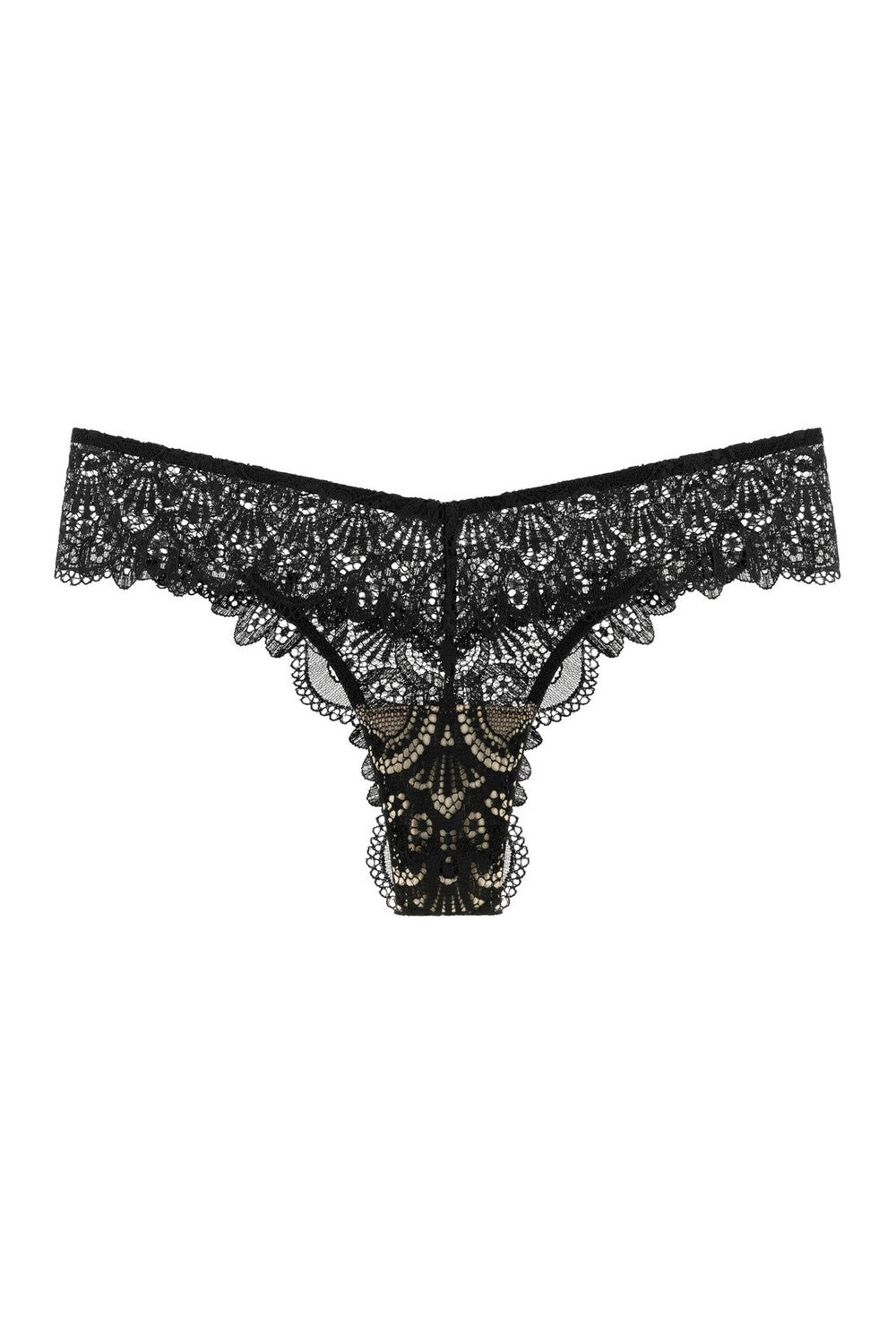 Мереживні трусики бразиліана 8189-21 black