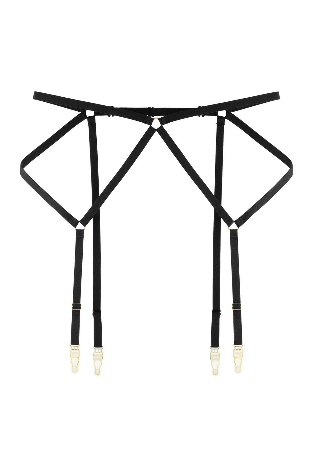 Пояс для чулок из ремешков 8189-50 black