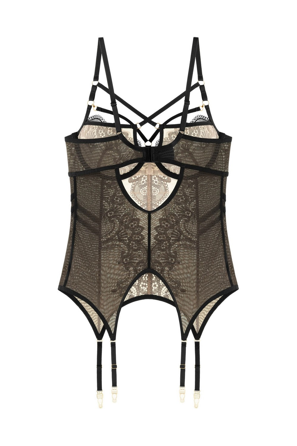 Корсет з мікросітки 8189-657 black