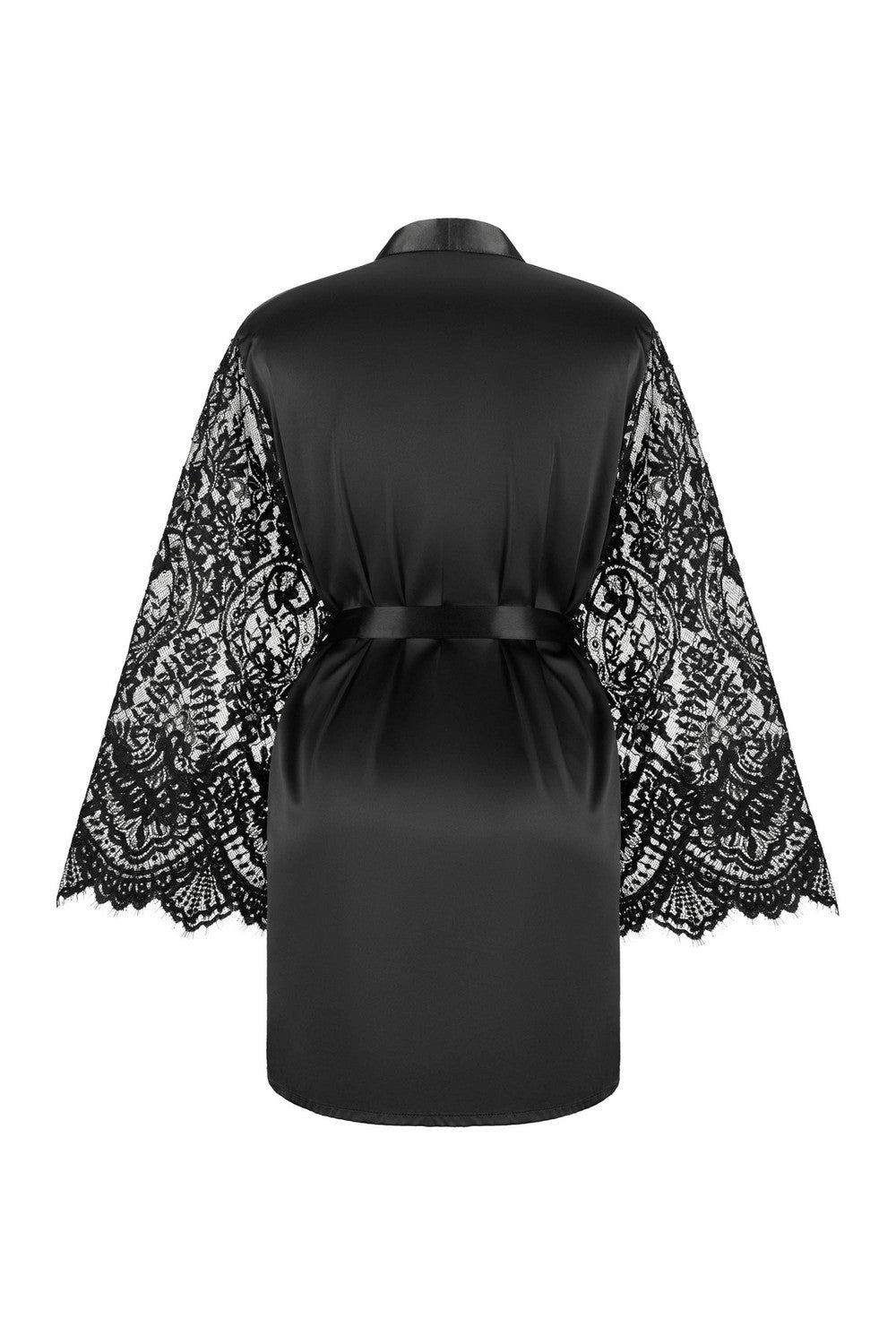 Пеньюар з мереживними рукавами 8189-6748 black