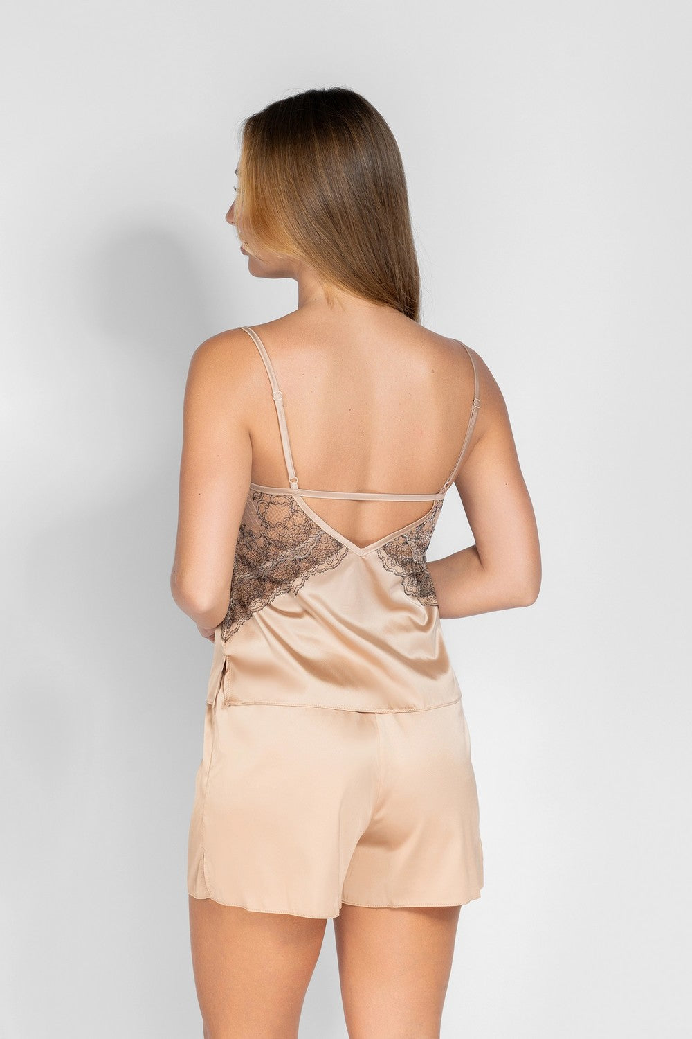 Піжама з шортами 8190-6824 beige