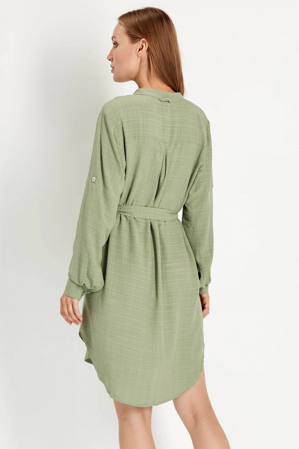 Пляжная туника на пуговицах 921-750 khaki