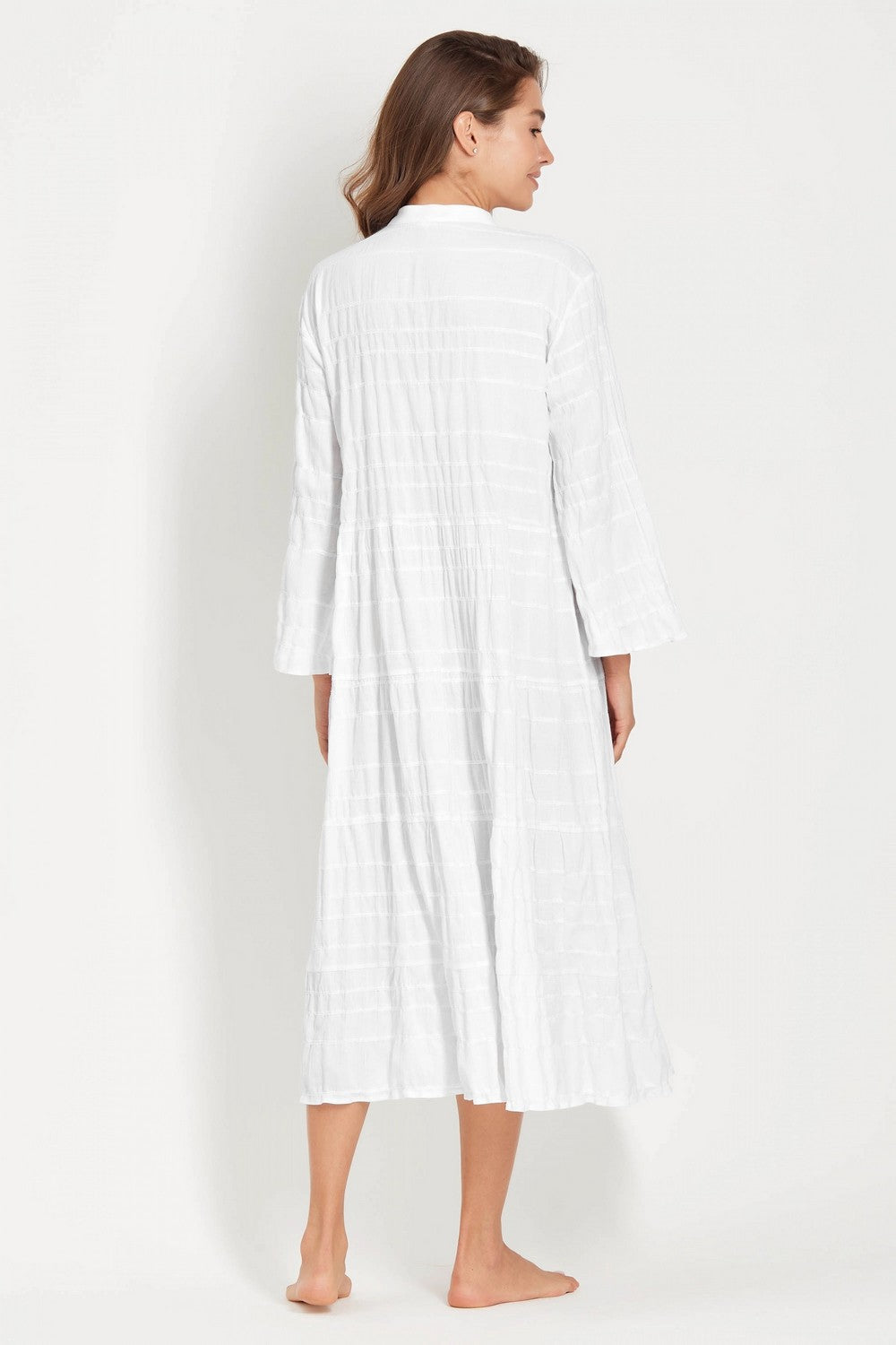 Хлопковая пляжная туника 921-753 white