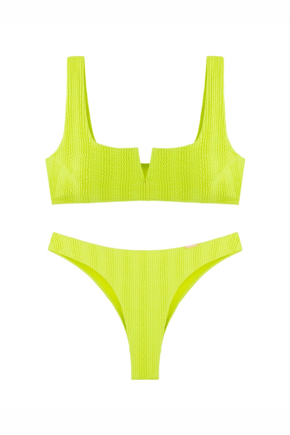 Фактурный раздельный купальник 948-048/948-220 citrus