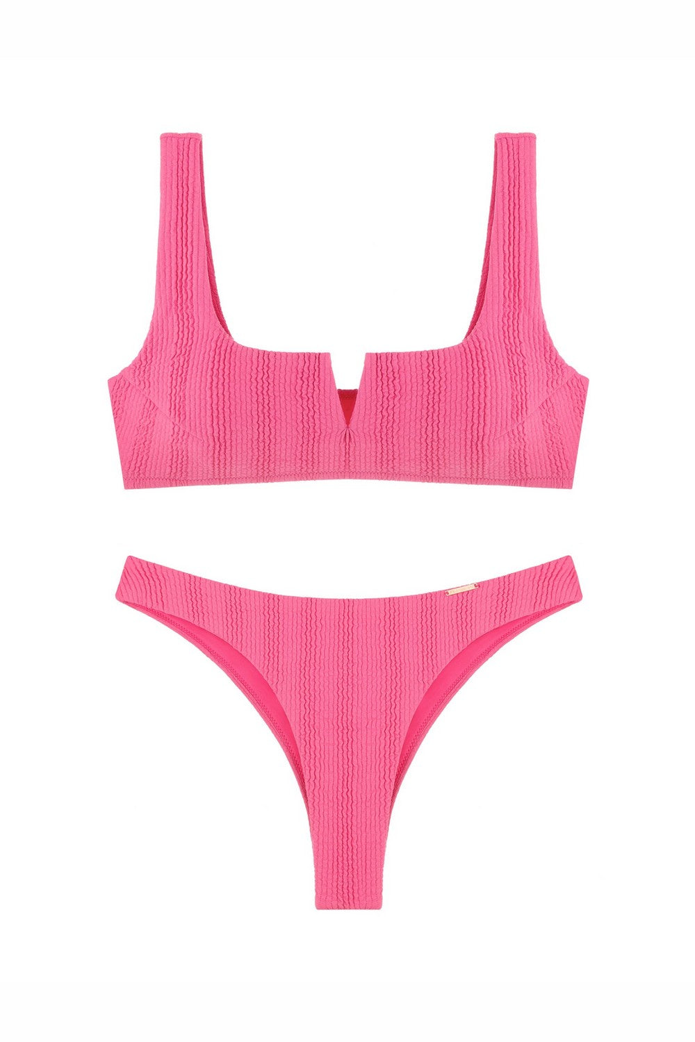 Фактурный раздельный купальник 948-048/948-220 fuchsia