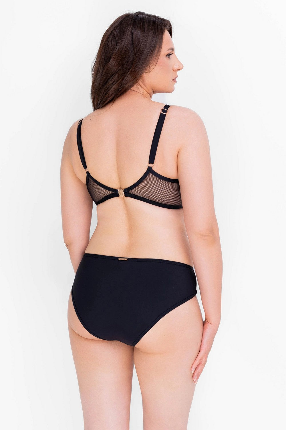 Раздельный купальник с микросеткой 979-017/979-234 black