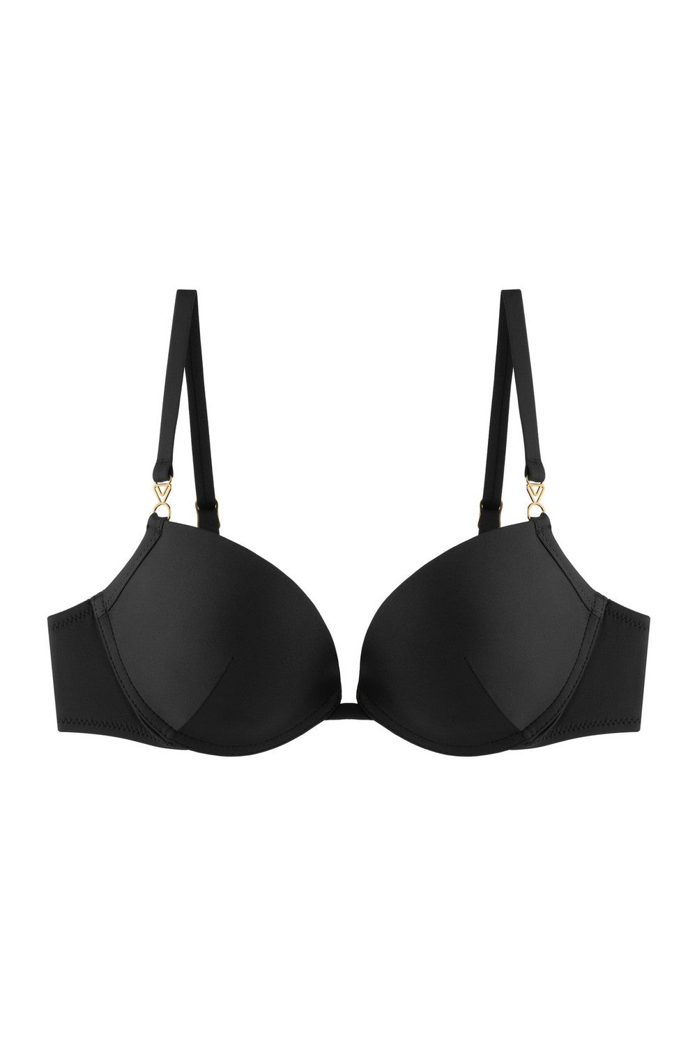 Купальный бюстгальтер с двойным пуш-ап 999-003 black