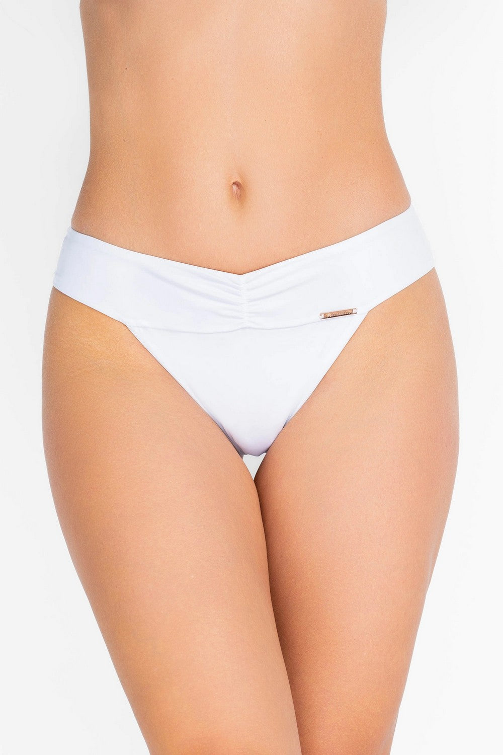 Плавки бразилиана с драпировкой 999-221 white