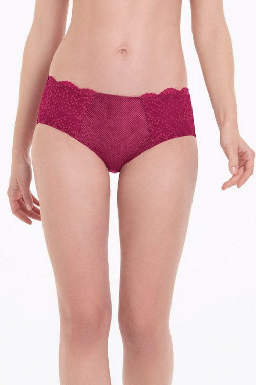 Трусики слип с кружевом 1382 Orely cherry