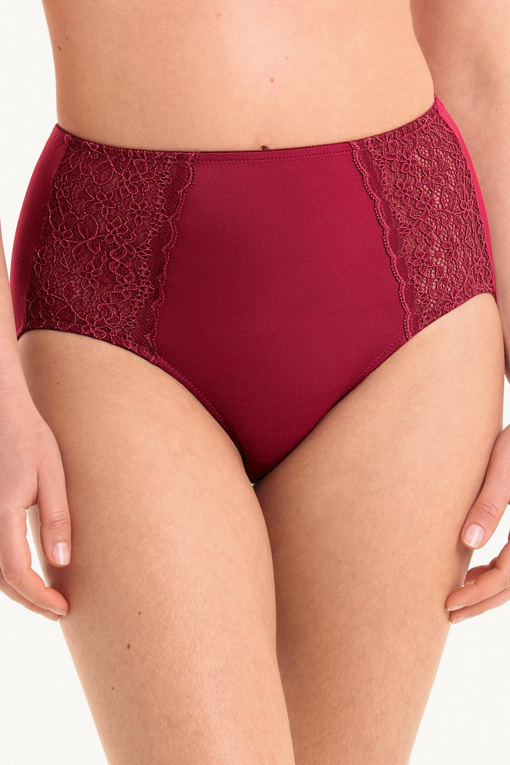 Высокие трусики слип 1512 Havanna High waist dark red