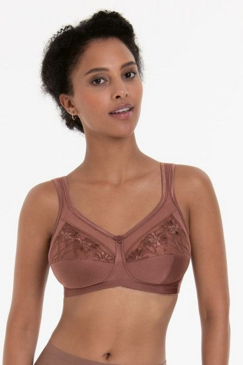 Послеоперационный бюстгальтер с вышивкой 5349X Safina berry