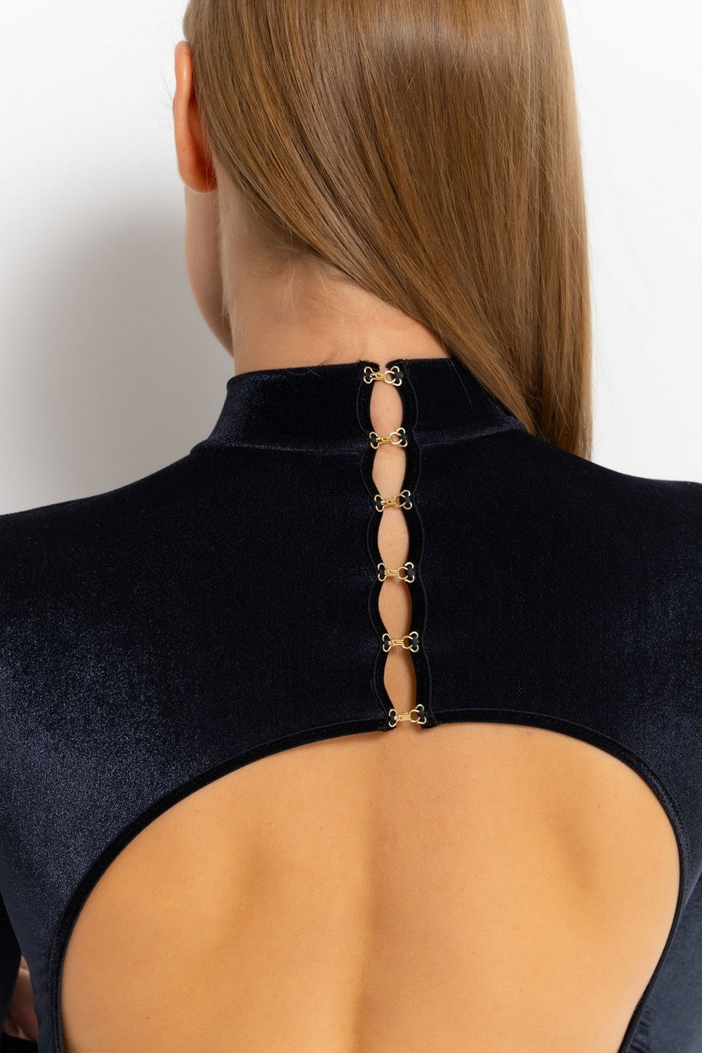 Бархатное боди-слип 1M84-1 Les Bodys by Aubade black