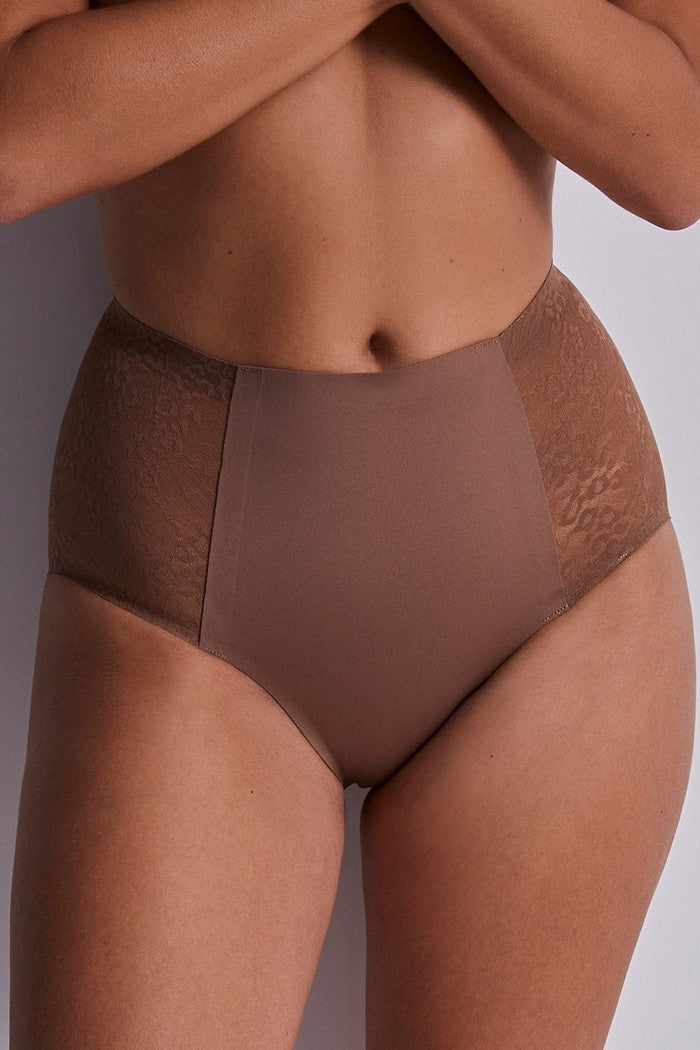 Трусики с высокой талией 1W24 Sculpt By Aubade cinnamon