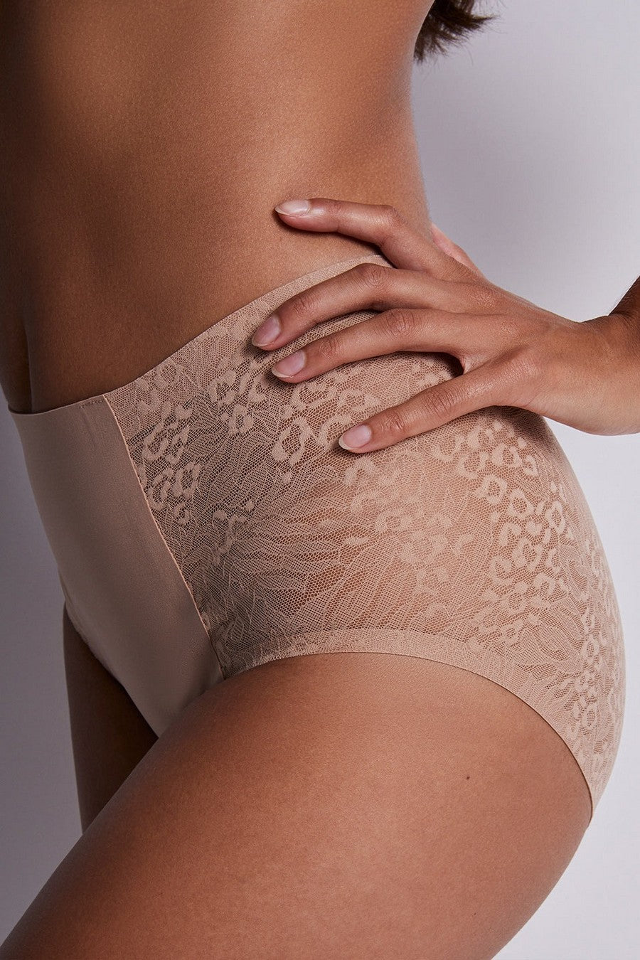 Трусики с высокой талией 1W24 Sculpt By Aubade ginger