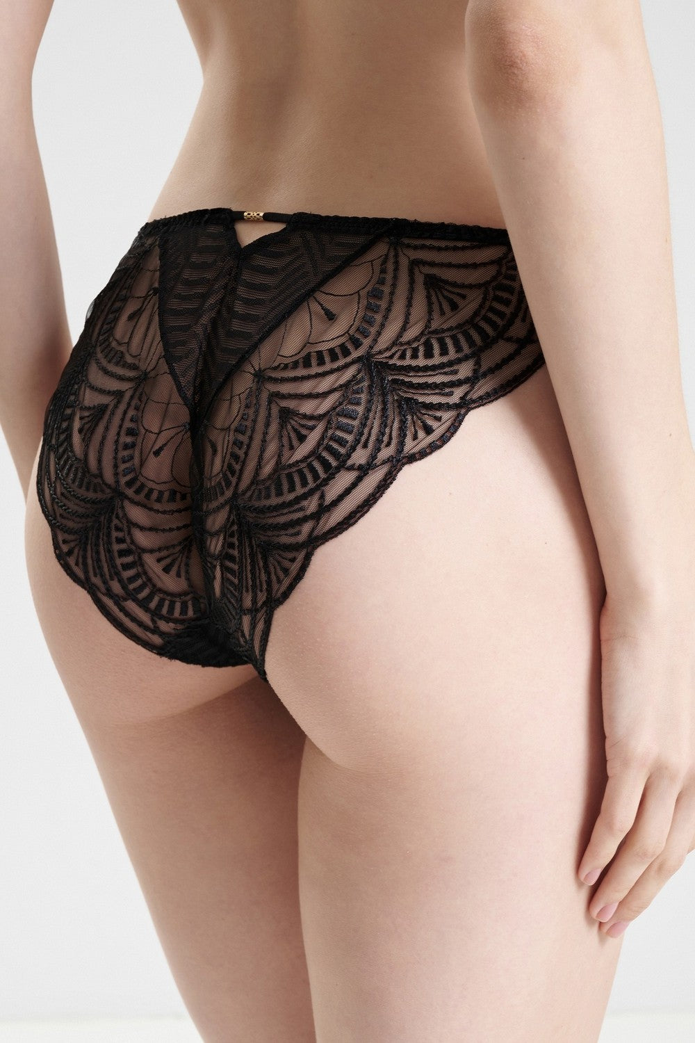 Трусики слип из микросетки 2B27 Vibes black