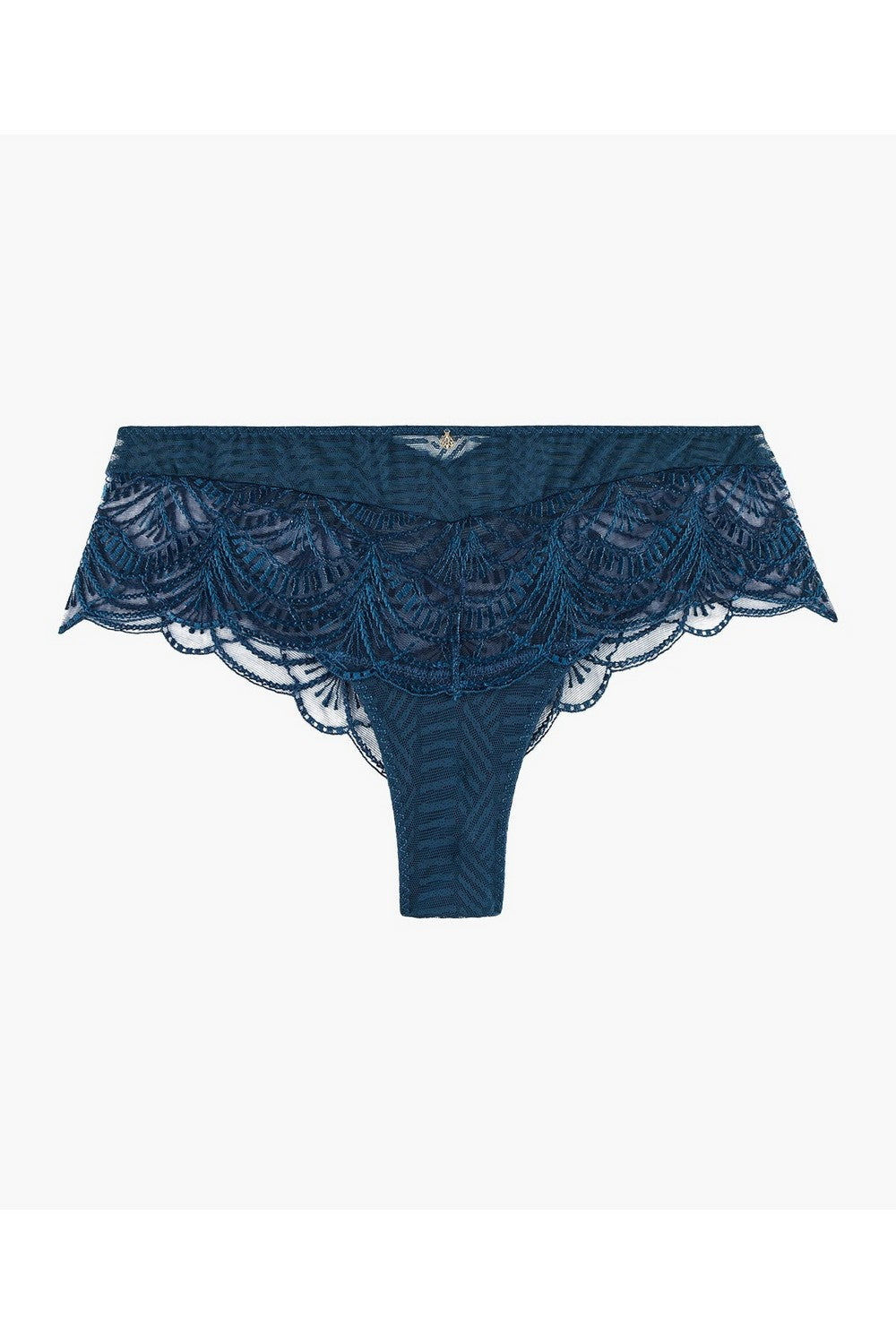 Трусики бразилиана с вышивкой 2B70 Vibes dark cyan