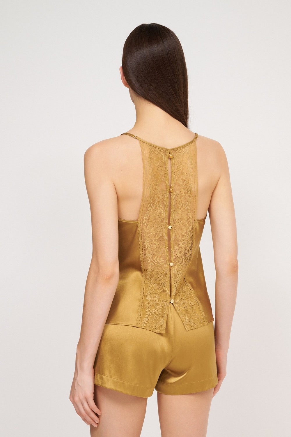 Шелковая пижамная майка 2S38 Midnight Whisper sublime bronze