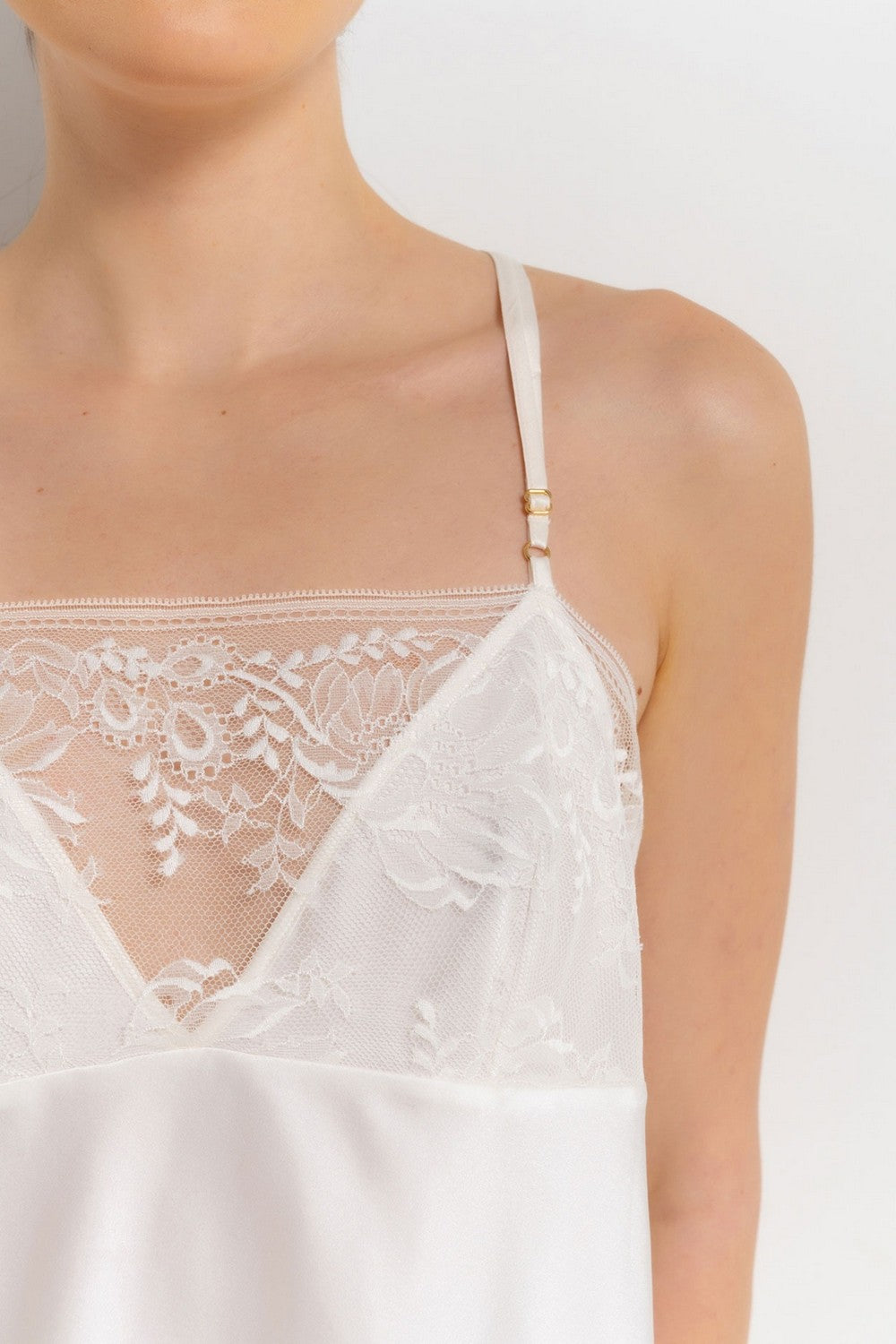 Шелковая пижамная майка 2S38 Midnight Whisper opale