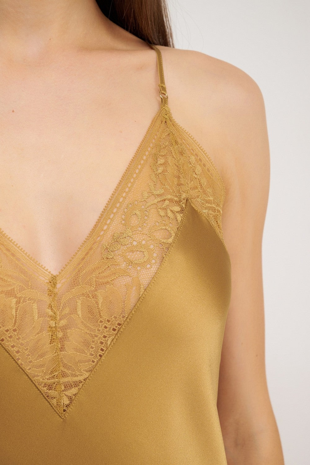 Шелковая ночная сорочка 2S40 Midnight Whisper sublime bronze