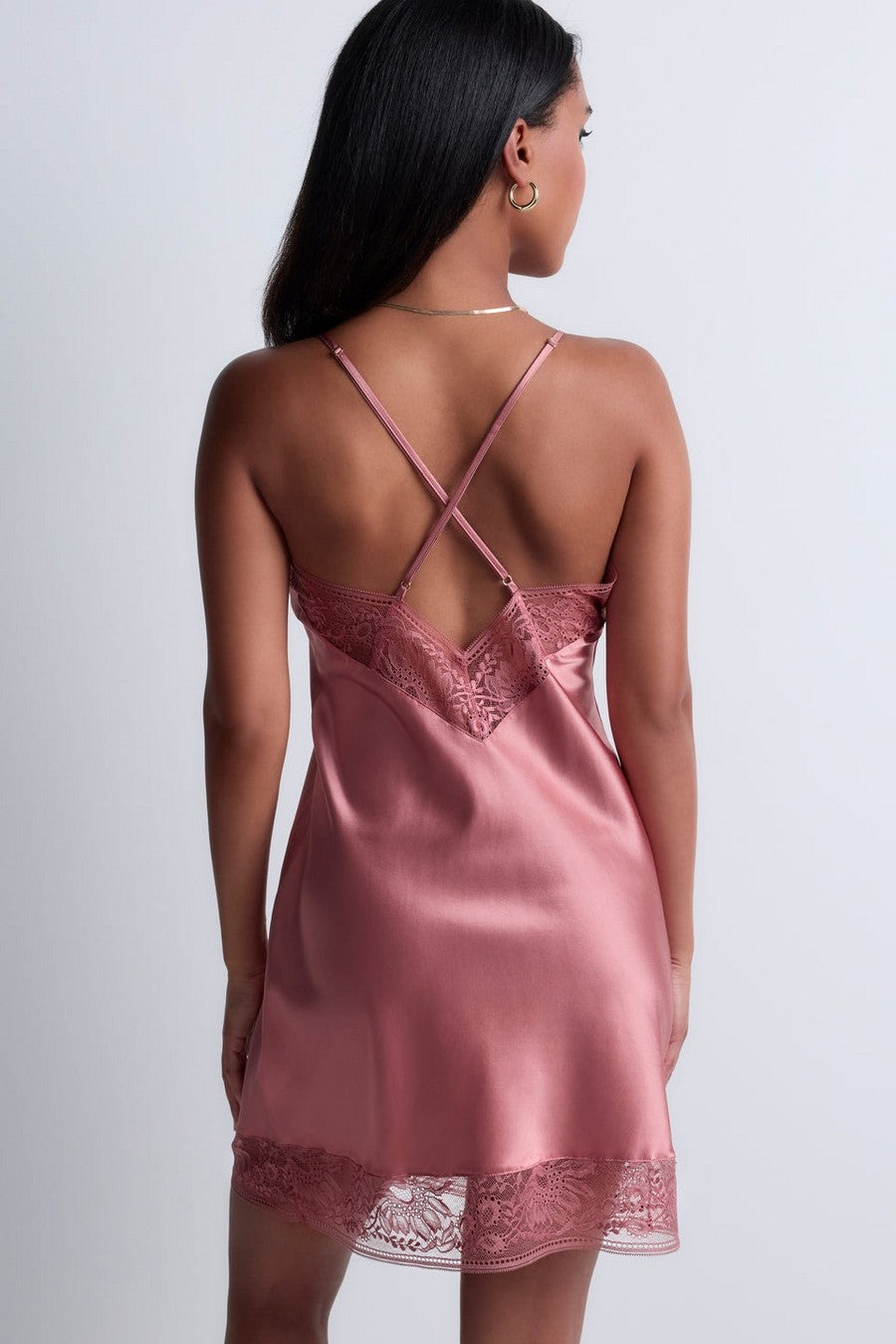 Шелковая ночная сорочка 2S40 Midnight Whisper warm pink