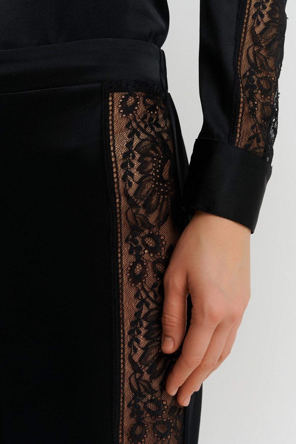 Шелковые пижамные брюки 2S60 Midnight Whisper black