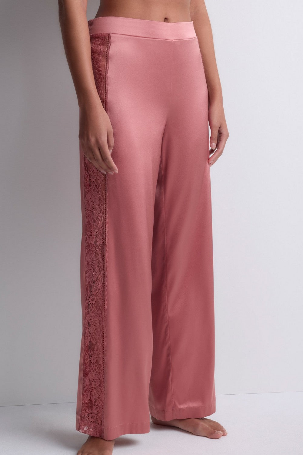 Шелковые пижамные брюки 2S60 Midnight Whisper warm pink