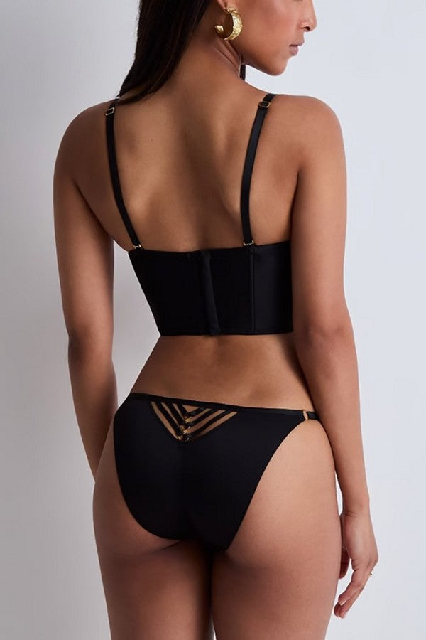 Трусики сліпи з вишивкою 3D20 Voodoo Kiss millenium black