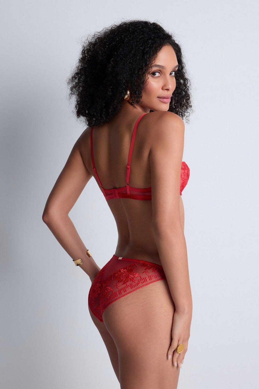 Трусики слип с вышивкой 4B27 Rules of Attraction flame