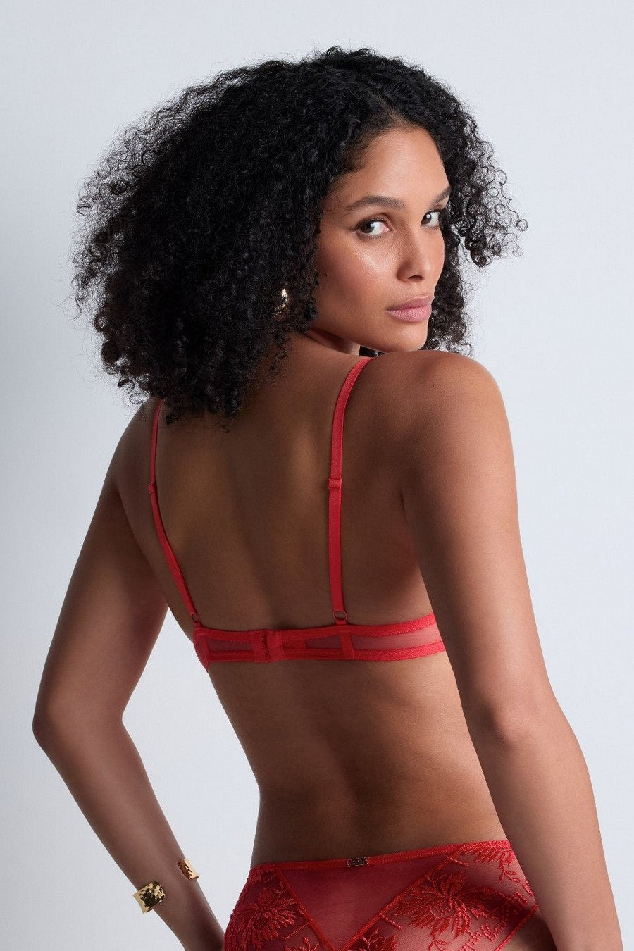 Бюстгальтер пуш-ап с вышивкой 4BN08 Rules of Attraction flame