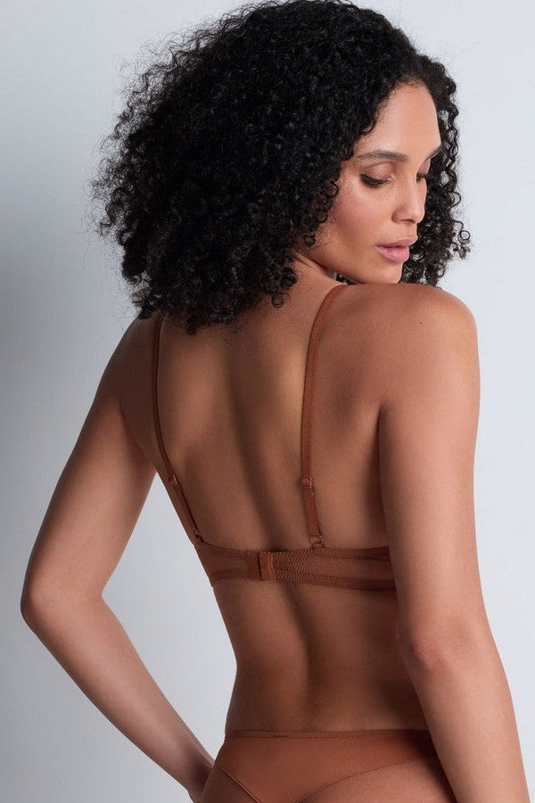 Бюстье из микросетки 4M10 Sheer Emotion honey