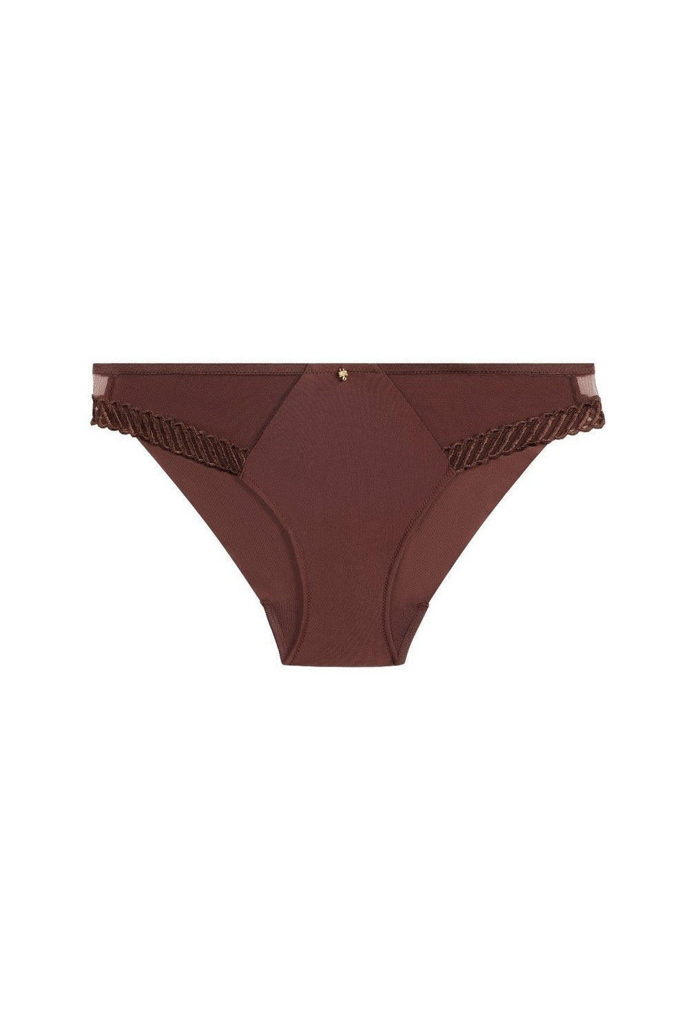 Трусики бразилиана с микросеткой 4M22 Sheer Emotion sepia